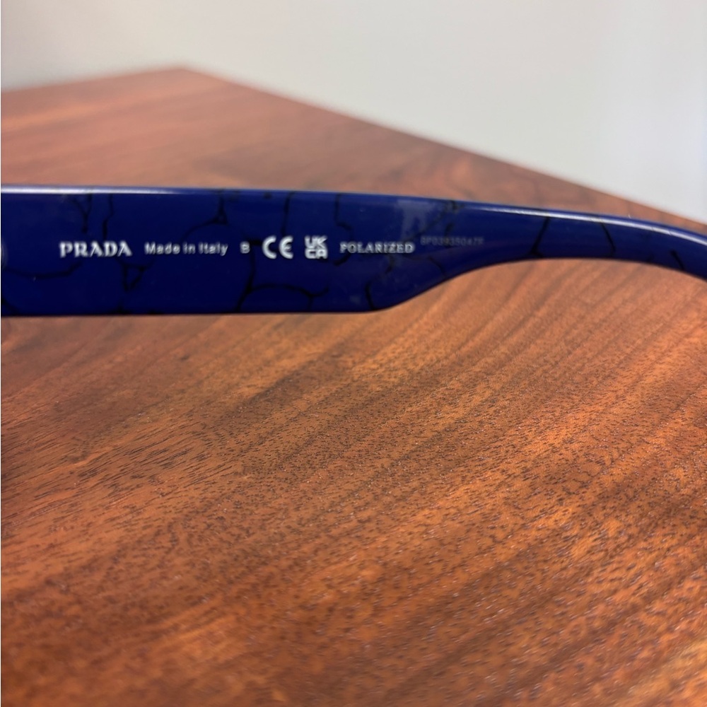 Prada Deep Blue Cat-Eye Women's Sunglasses - Picture 4 of 4